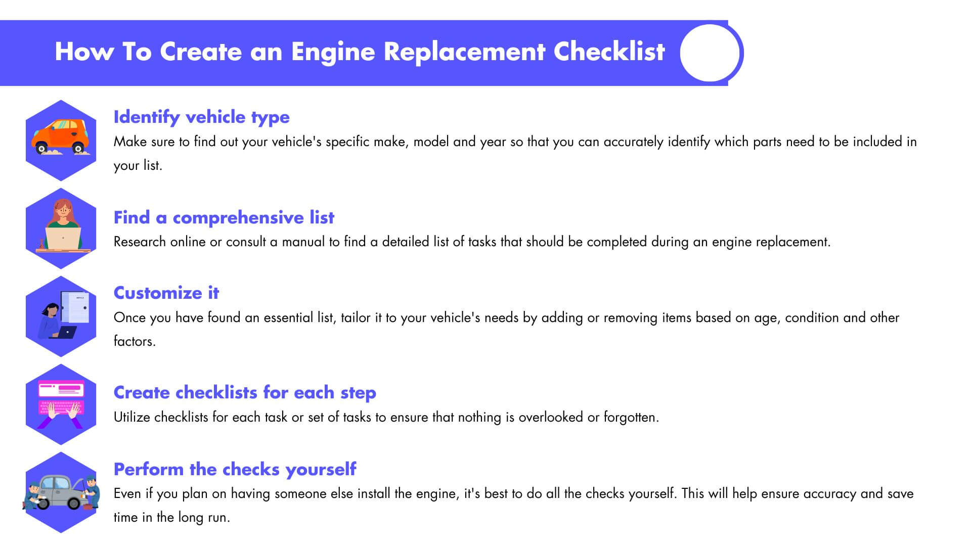 Engine Replacement Checklist A Complete Guide Datamyte