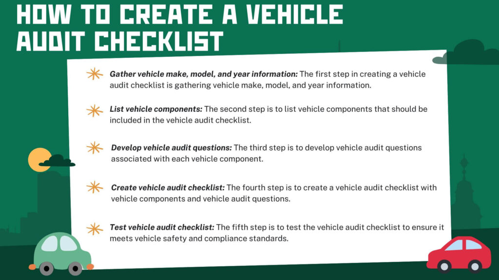 How to Create a Vehicle Audit Checklist