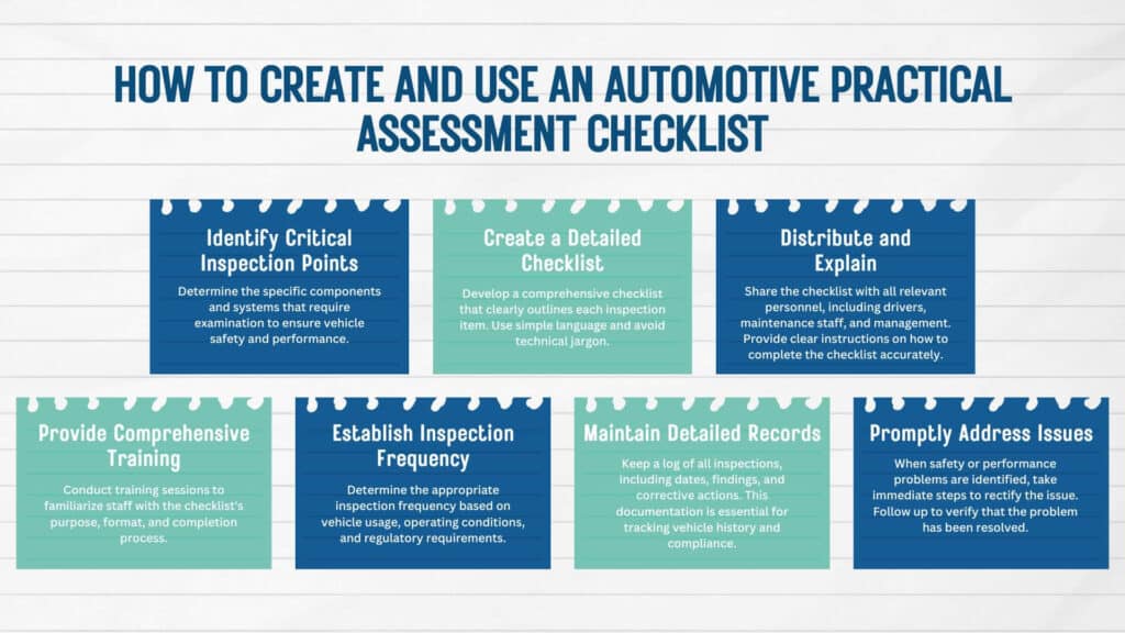 How to Create and Use an Automotive Practical Assessment Checklist