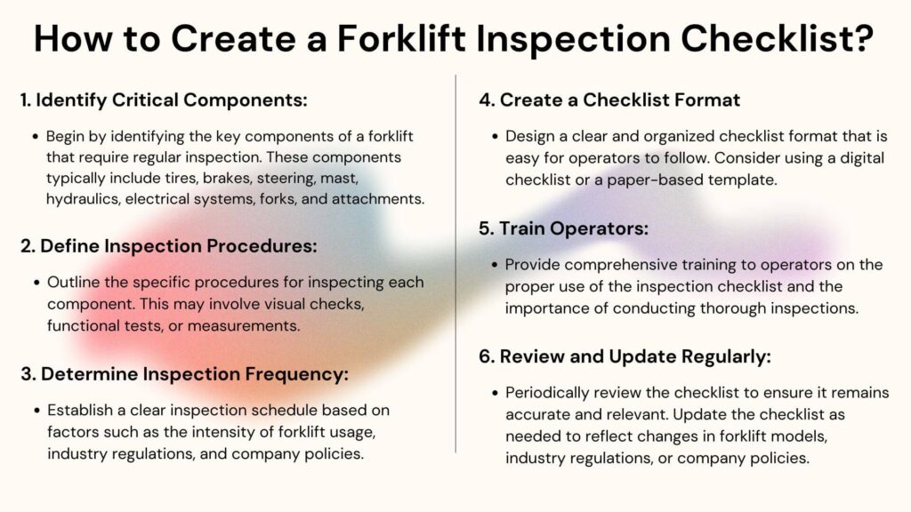 How to Create a Forklift Inspection Checklist