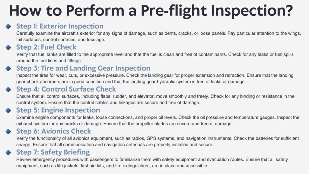 How to Perform a Pre-flight Inspection