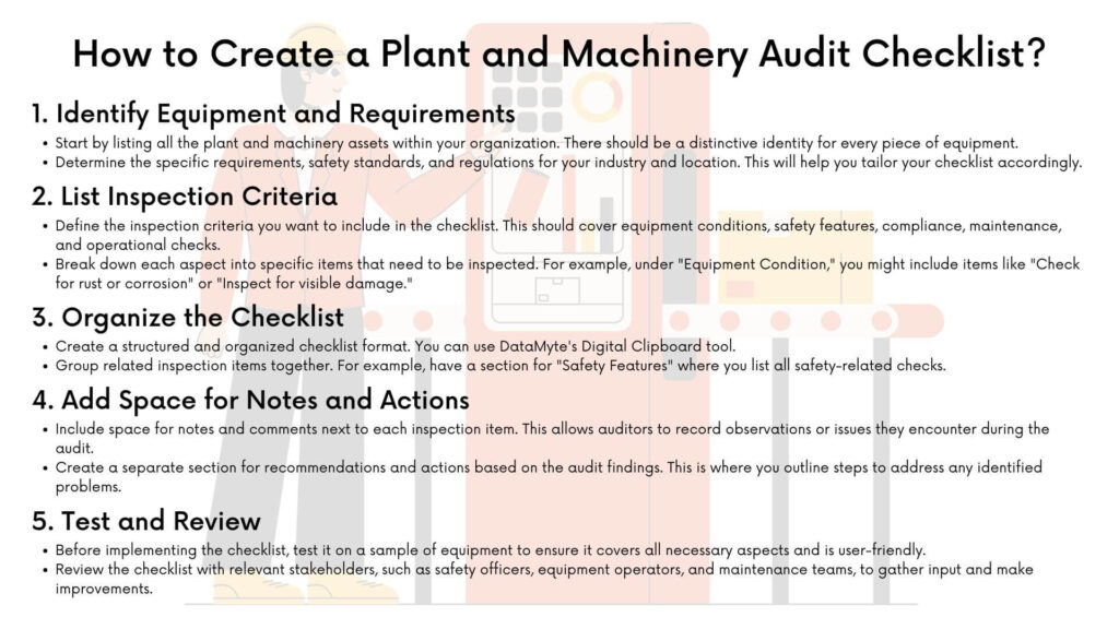 How to Create a Plant and Machinery Audit Checklist