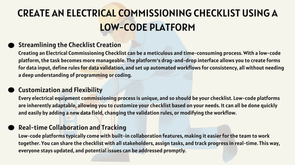 Create an Electrical Commissioning Checklist Using a Low-code Platform