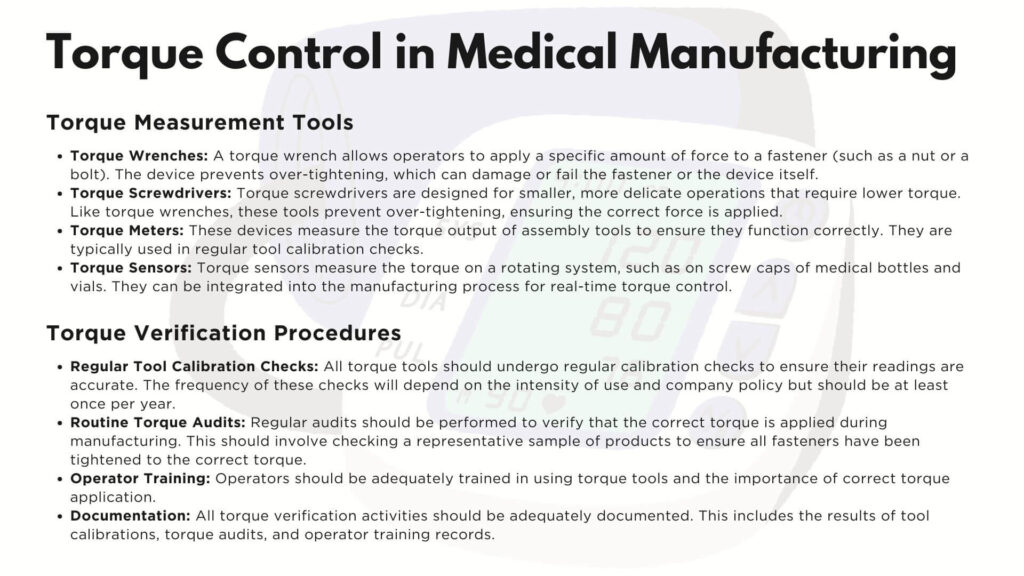 Torque Control in Medical Manufacturing