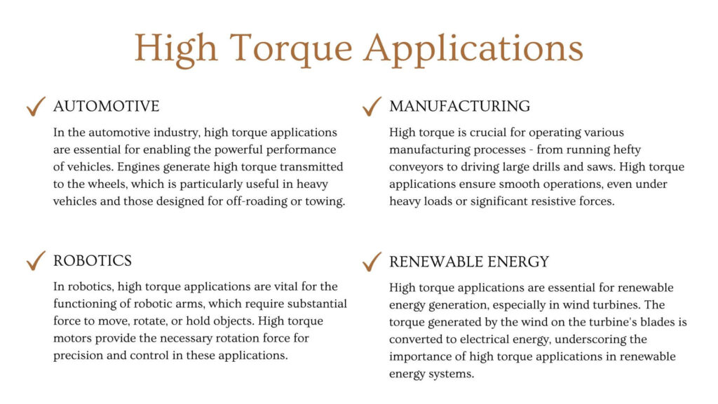 High Torque Applications