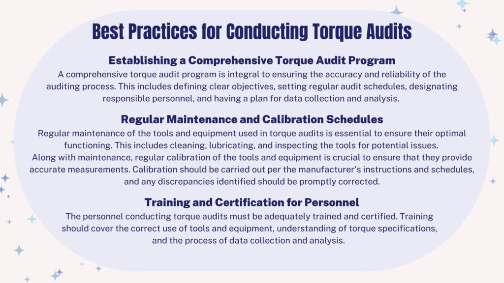 Best Practices for Conducting Torque Audits