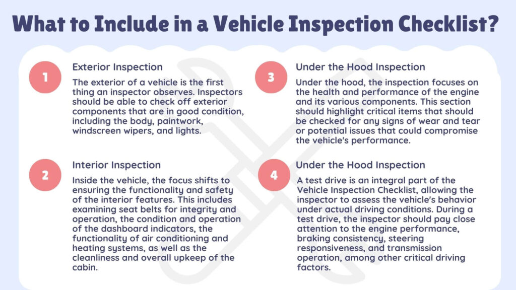 What to Include in a Vehicle Inspection Checklist